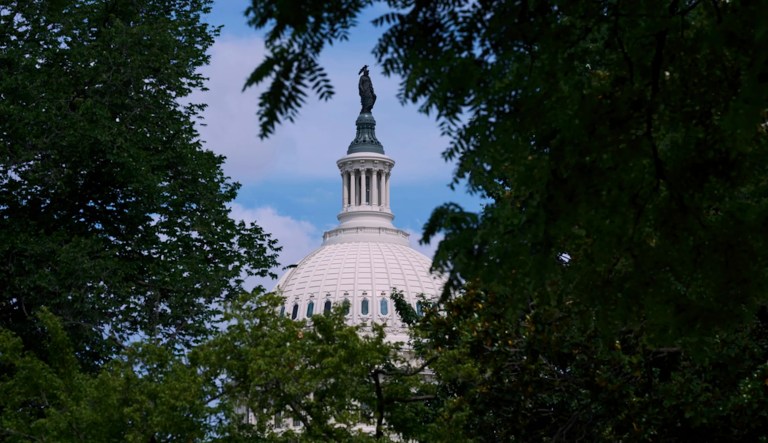 The Capitol is seen in Washington, as Republicans work on legislation to advance President Donald Trump's spending and tax bill, Tuesday, June 10, 2025. (AP Photo/J. Scott Applewhite)