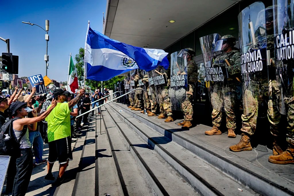 National Guard providing security to ICE while it conducts operations in California