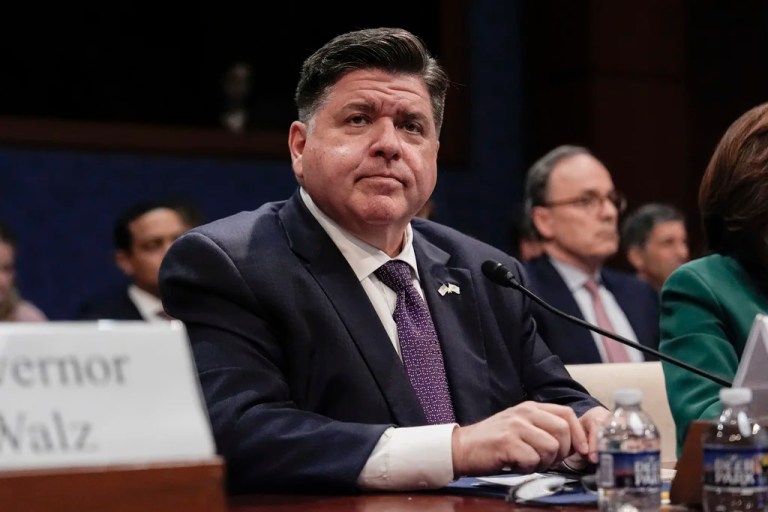 Illinois Gov. JB Pritzker speaks during a House Committee on Oversight and Government Reform hearing, Thursday, June 12, 2025, at the U.S. Capitol in Washington.