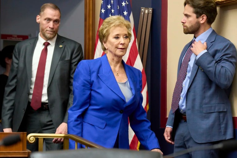 Education Secretary Linda McMahon arrives for a House Committee on Education and Workforce hearing, Wednesday, June 4, 2025, on Capitol Hill in Washington. (Photo/Jacquelyn Martin)
