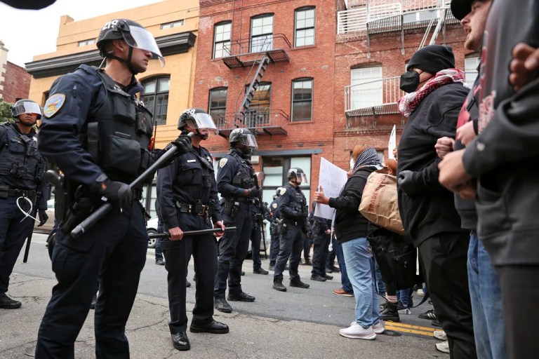 Sixty demonstrators arrested in San Francisco following ‘solidarity protest’