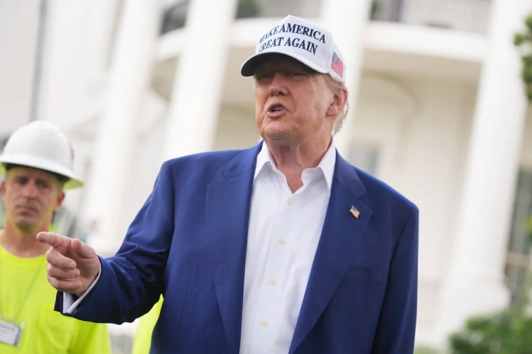 President Donald Trump played coy with reporters at the White House on Wednesday when pressed for updates regarding the Israel-Iran war, signaling he has not fully made up his mind to involve U.S. military assets in the campaign.