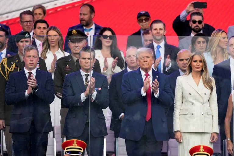 Trump gets his first-term wish of a military parade