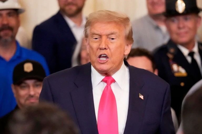 President Donald Trump claimed that Senate Minority Leader Chuck Schumer is 