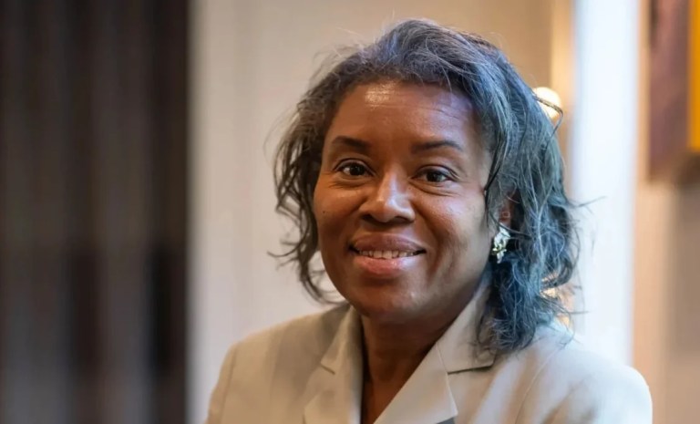 Lt. Gov. Winsome Earle-Sears (R-VA) poses for a photo before a sit down interview with the Washington Examiner.