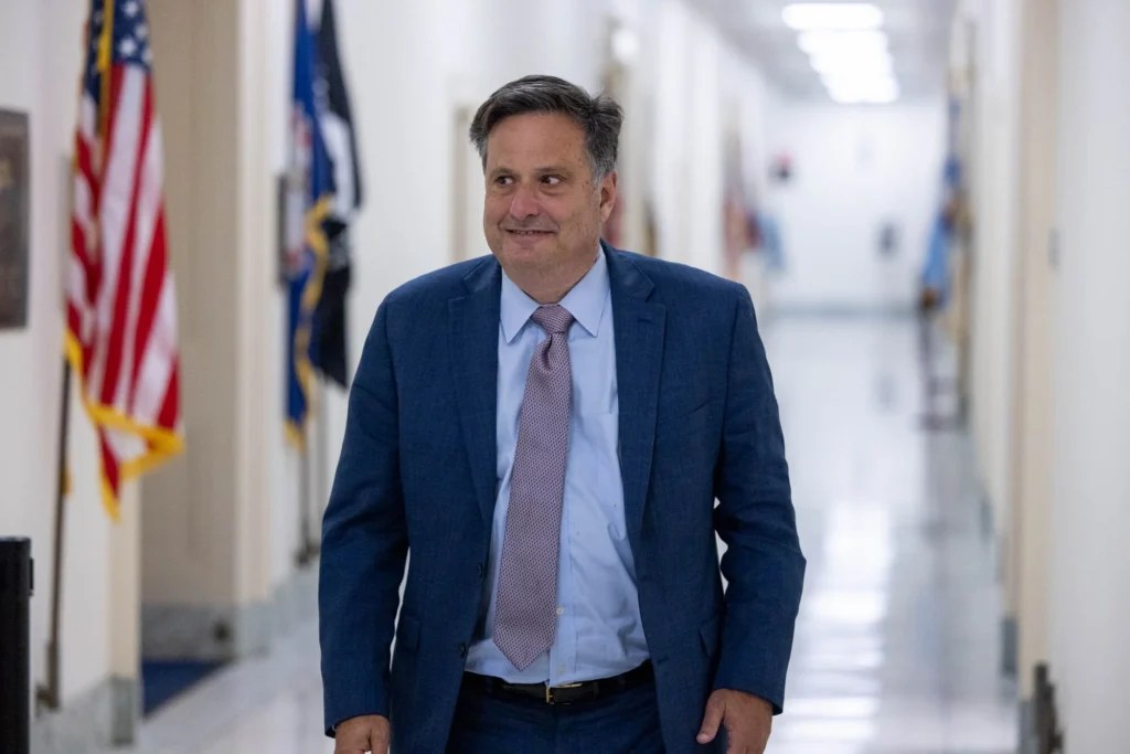Ron Klain, former White House chief of staff, exits the House Oversight Committee's autopen investigation interview on July 24, 2025. (Graeme Jennings/Washington Examiner)