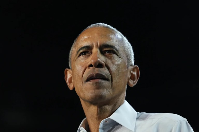 Obama black background