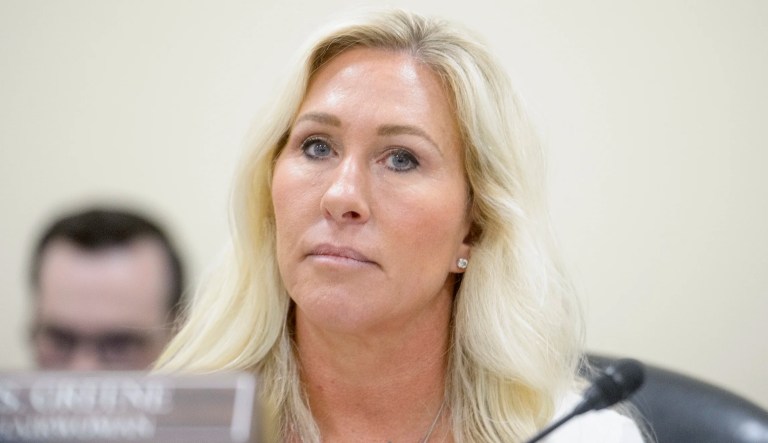 Rep. Marjorie Taylor-Greene, R-Ga., presides over a House Committee on Oversight and Government Reform Subcommittee on Delivering on Government Efficiency hearing on 