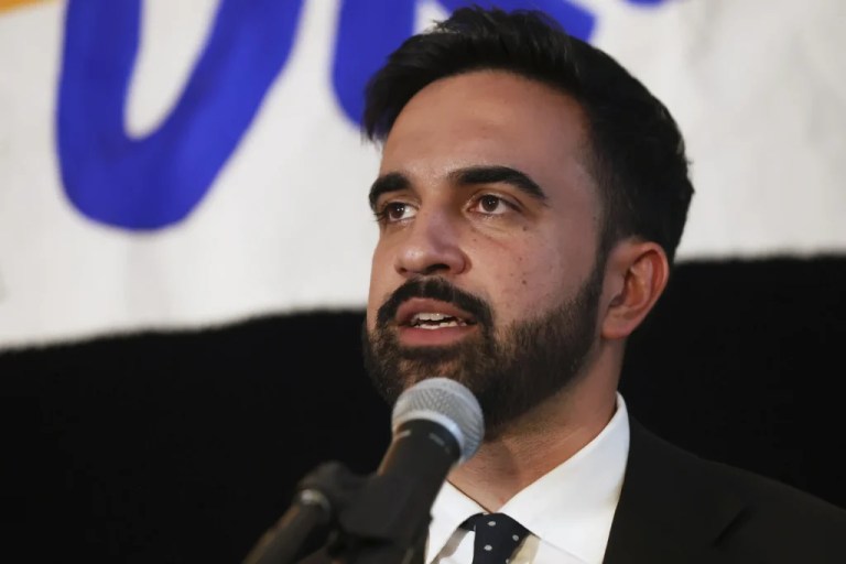Democratic mayoral candidate Zohran Mamdani speaks at his primary election party, Wednesday, June 25, 2025, in New York.