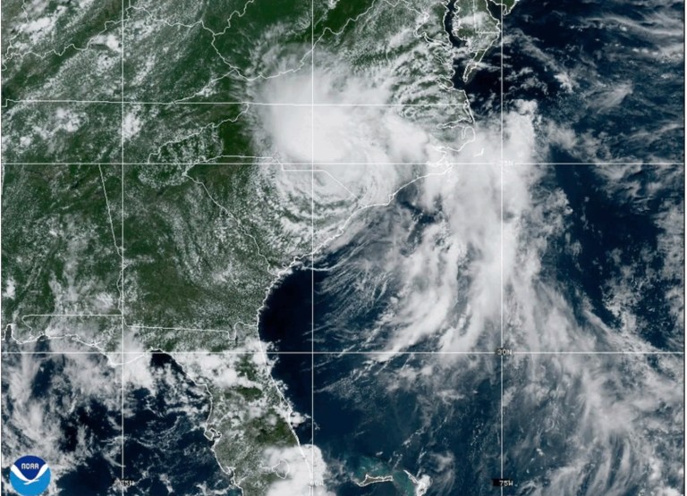 Thousands without power in North Carolina following Tropical Storm Chantal