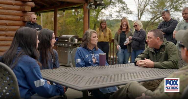 Helen Comperatore speaks with Bulter County Emergency Services Unit