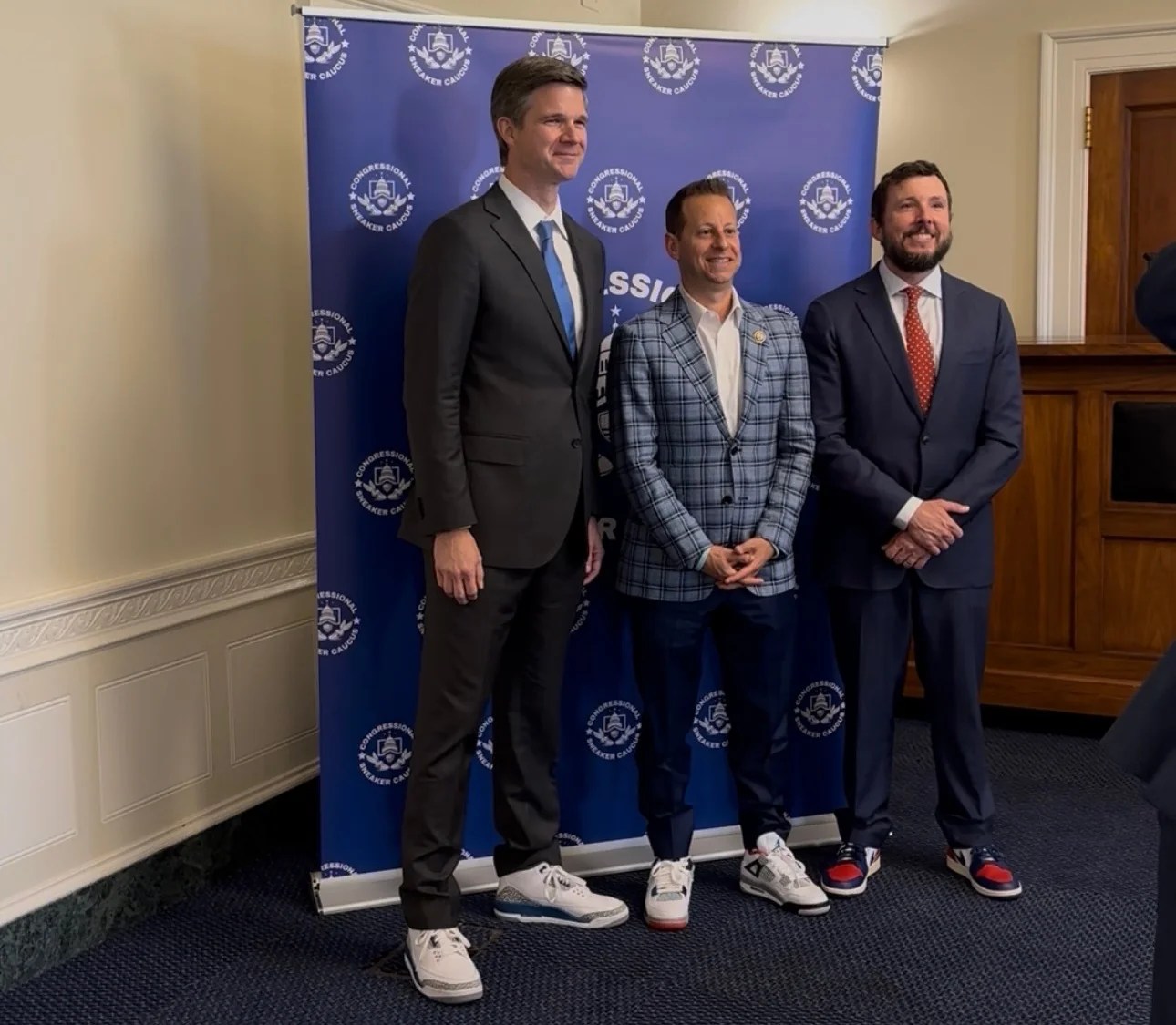 House members and staffers sport sneakers as they head for recess 