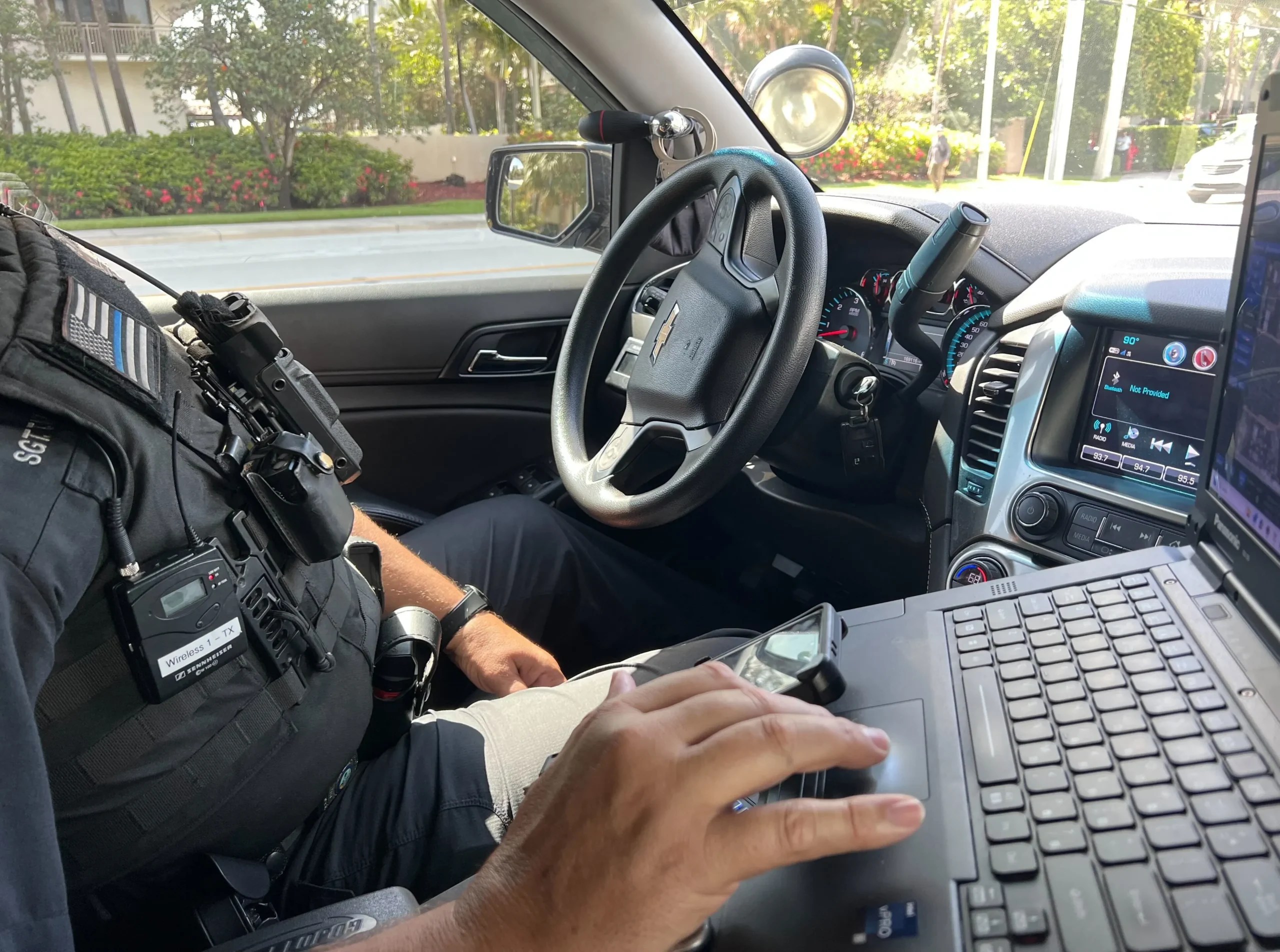 Sgt. Tony Kingery of the Florida Highway Patrol took the Washington Examiner on a ride-along while troopers conducted traffic stops that resulted in illegal immigrants being detained and turned over to federal authorities. (Anna Giaritelli / Washington Examiner)