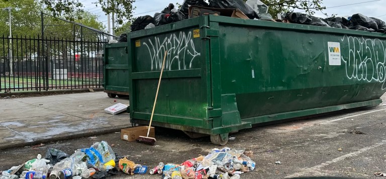 Trash piles overflow in Philadelphia as city work stoppage enters second week