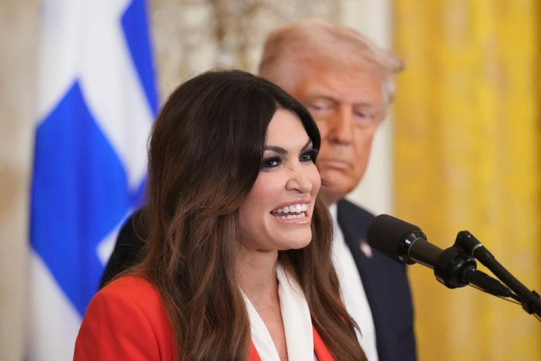 Kimberly Guilfoyle escapes Trump family drama at hearing to be Greece ambassador