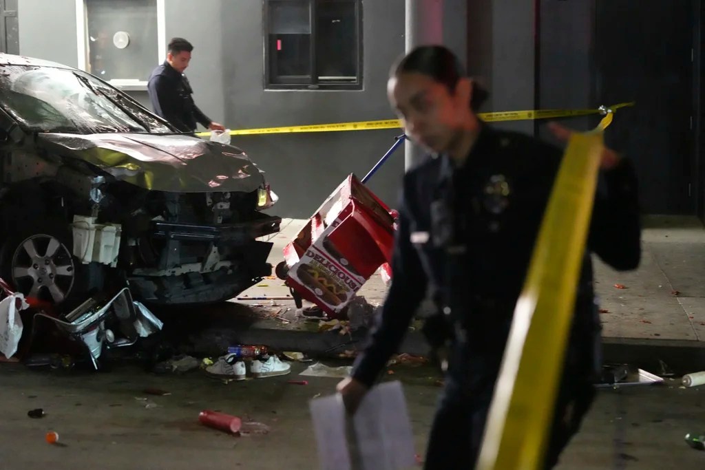 Driver in LA nightclub car ramming is felon out on parole