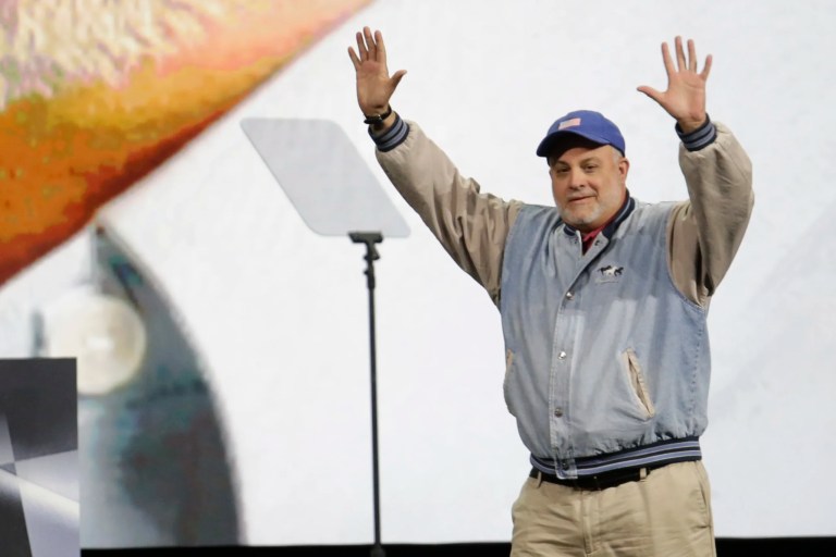 Radio host Mark Levin speaks during the leadership forum at the National Rifle Association's annual convention Friday, April 25, 2014 in Indianapolis.