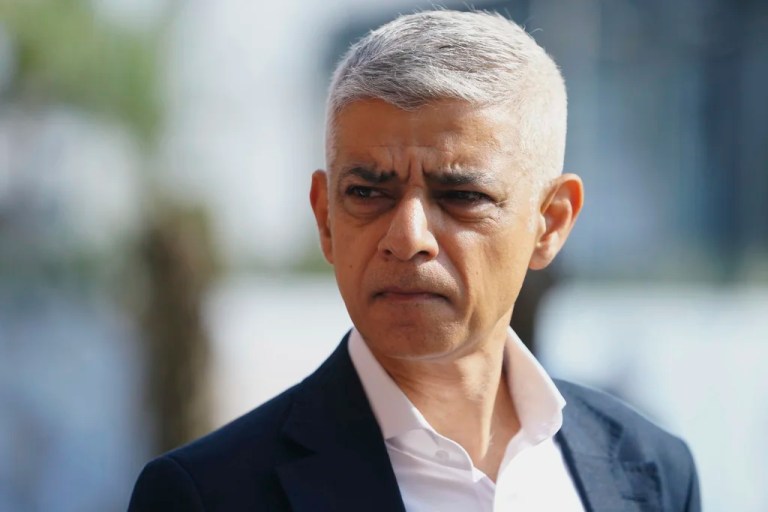 Mayor of London, Sadiq Khan, upon his arrival to attend a major tech event at the John Randle Centre in Lagos Nigeria, Tuesday, July 15, 2025.