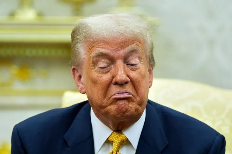 Trump celebrates rumor Kimmel and Fallon will have shows axed after Colbert