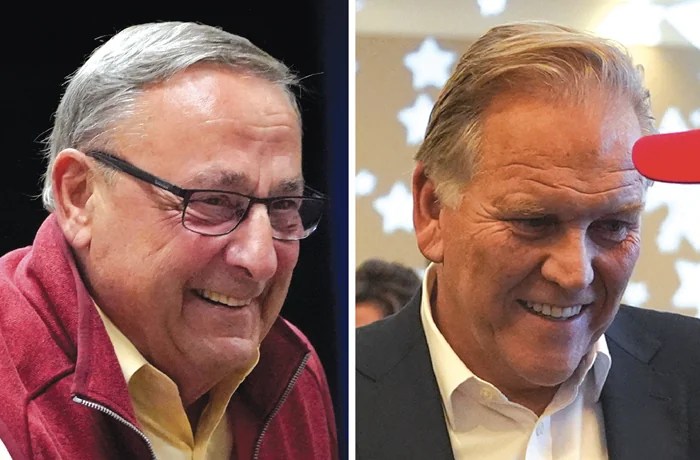 Left: Paul LePage, right: Mike Rogers (Bukaty/AP, Paul Sancya/AP)