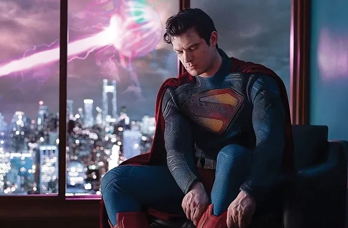 David Corenswet as Superman. (Courtesy of Warner Bros)