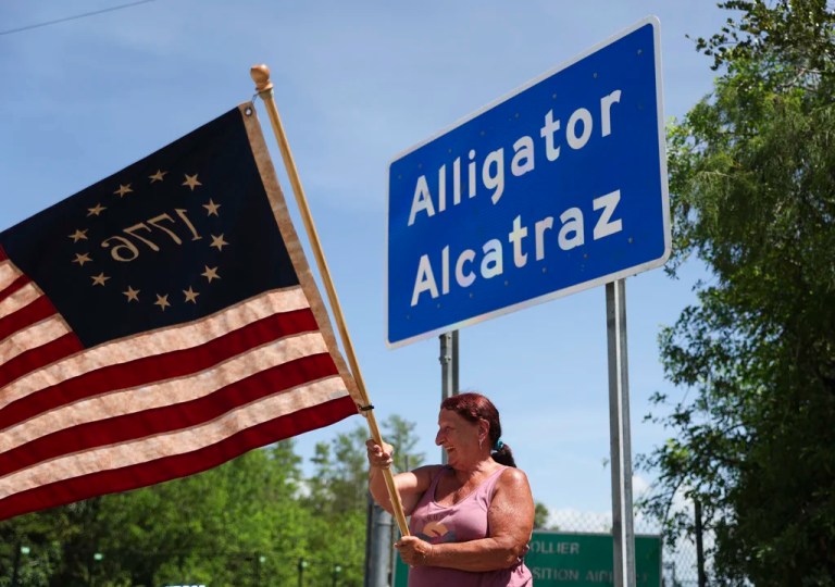Two Italians detained at ‘Alligator Alcatraz’ cause opposition uproar at home