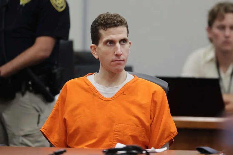 Bryan Kohberger appears at the Ada County Courthouse, for his sentencing hearing, Wednesday, July 23, 2025, in Boise, Idaho, for brutally stabbing four University of Idaho students to death nearly three years ago. (AP Photo/Kyle Green, Pool)