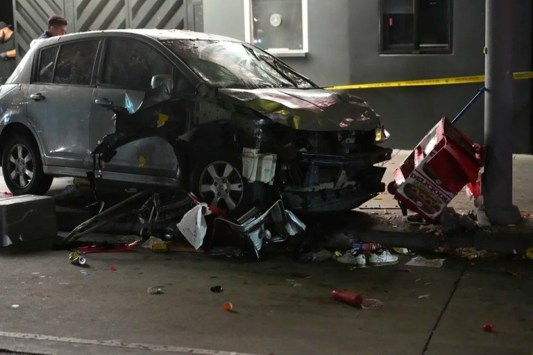 Car plows into crowd in Los Angeles, injuring 30