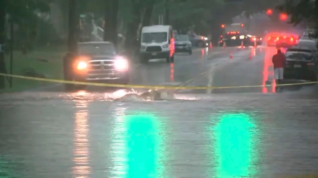 NYC subway flooded after record-breaking rainfall drenches Northeast