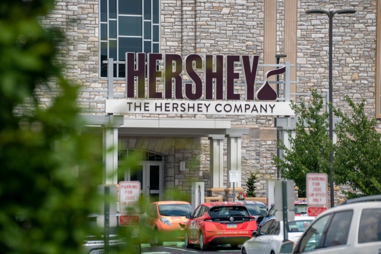 July 01, 2022: Hershey chocolate corporate headquarters located in Hershey, Pennsylvania.