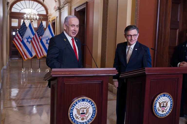 WATCH LIVE: Israeli Prime Minister Benjamin Netanyahu visits Capitol Hill and meets with Speaker Mike Johnson