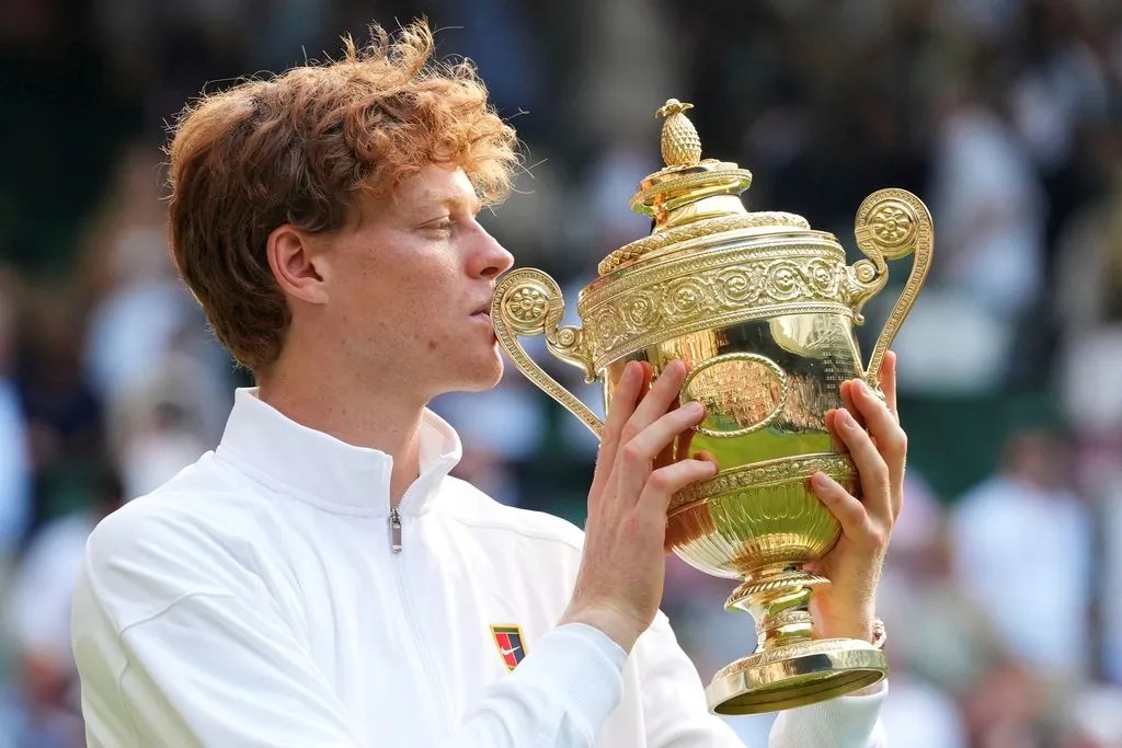 Jannik Sinner beats two-time defending champion Carlos Alcaraz to win his first Wimbledon title