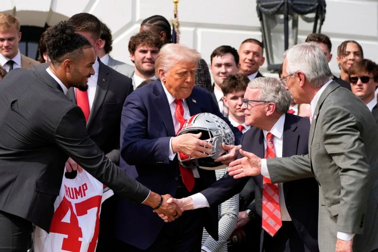 President Donald Trump welcomes the 2025 College Football National Champions, the Ohio State University football team