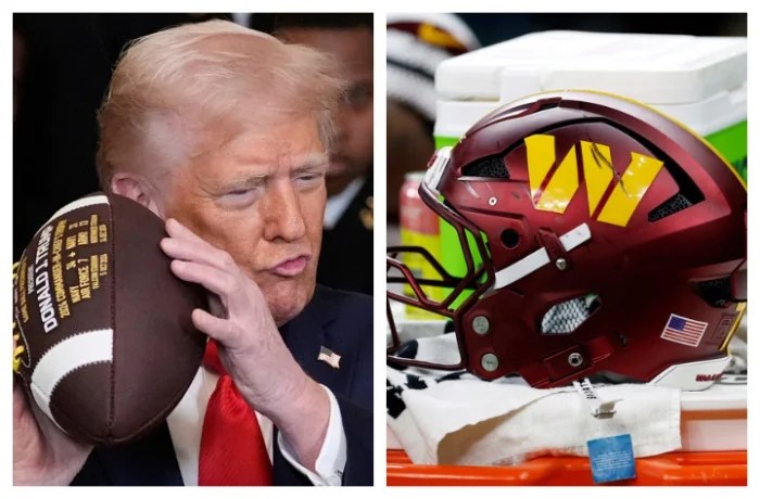 Trump threatens to block Commanders DC move if team doesn’t change name to Redskins