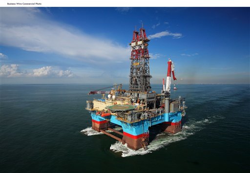 ExxonMobil Exploration Company used the Maersk Developer semi-submersible drilling rig.