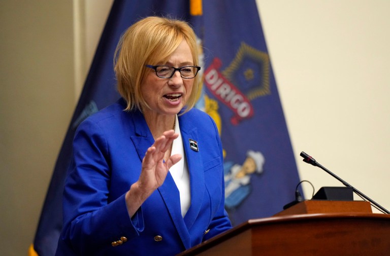 Gov. Janet Mills (D-ME) delivers her State of the State address.