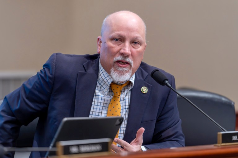 Rep. Chip Roy, R-Texas, makes his opening statement as Republicans on the House Budget Committee work on a budget plan to advance many of President Donald Trump's top domestic priorities on Capitol Hill in Washington, Thursday, Feb. 13, 2025.