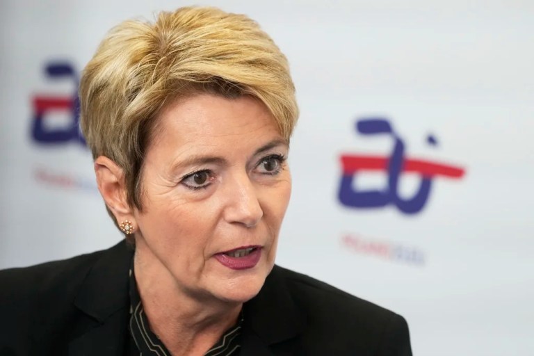 Swiss President Karin Keller-Sutter flies to Washington hoping for better tariff deal with Trump