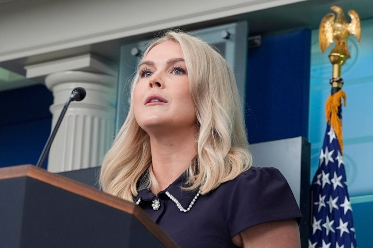 White House press secretary Karoline Leavitt.