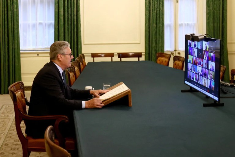 Keir Starmer praises Trump for opening door to possible Russia-Ukraine ceasefire