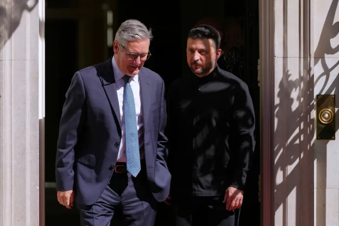 European leaders in Washington to work toward peace with Zelensky