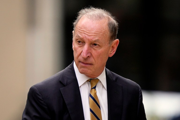 FILE - Attorney Abbe Lowell arrives at federal court, June 6, 2024, in Wilmington, Del. (AP Photo/Matt Rourke, File)