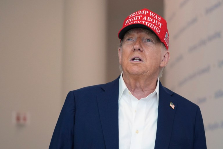 President Donald Trump told reporters Friday morning that he did not receive a heads up about the FBI raid carried out at John Bolton's Maryland home earlier that day.