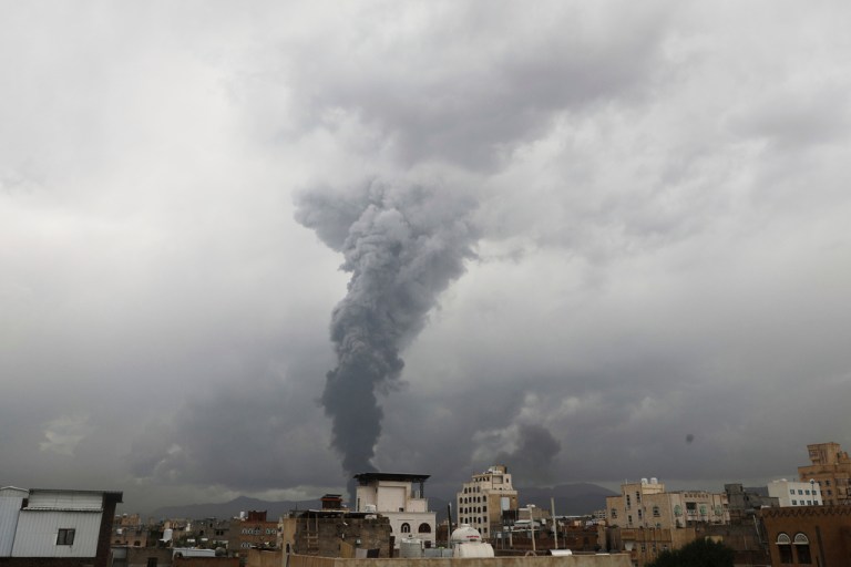Israeli airstrikes hit Yemen’s capital, targeting Iran-backed Houthis