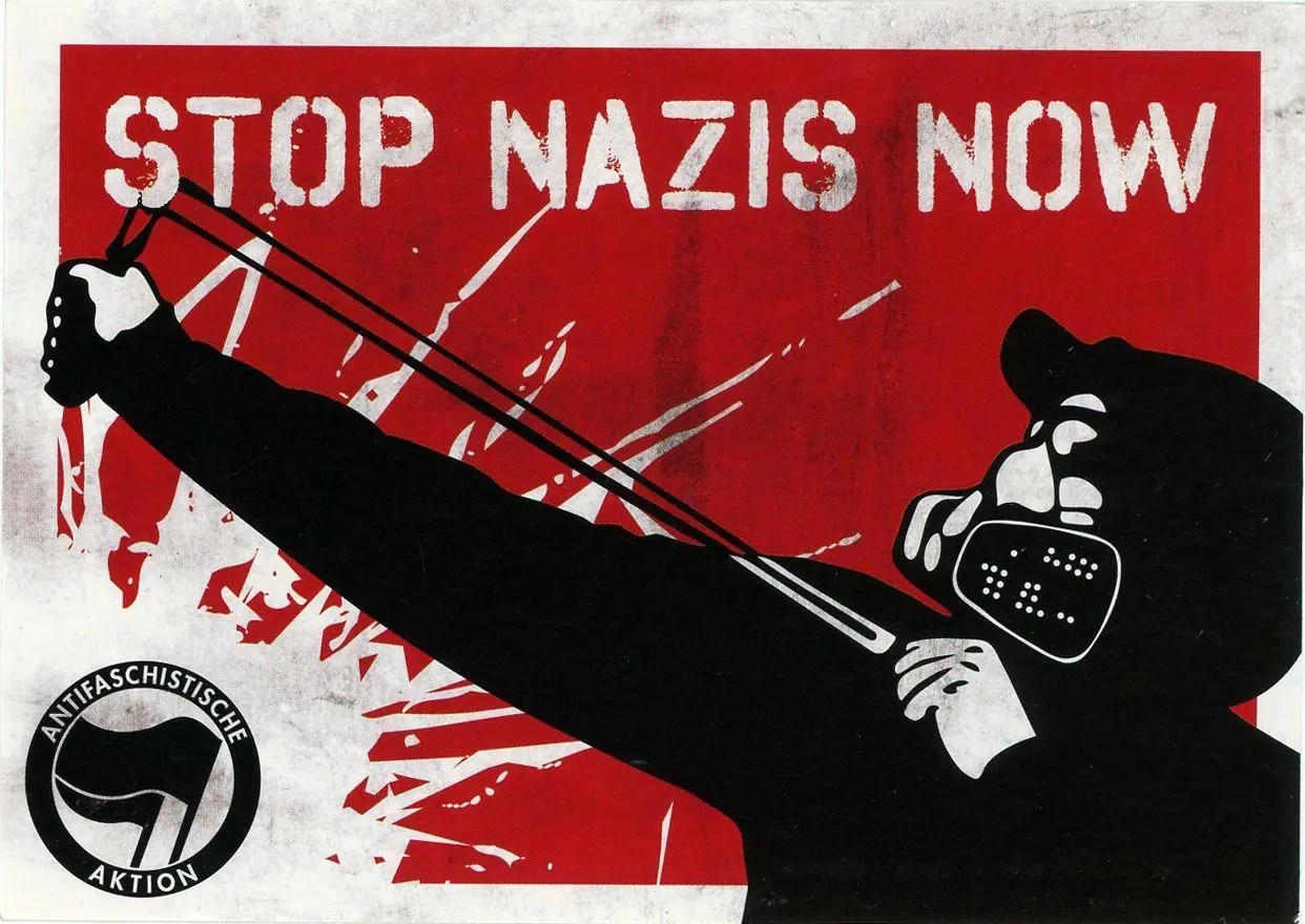 Antifaschistische Aktion political sticker (Courtesy of the Richard F. Brush Art Gallery, accessed via JSTOR)