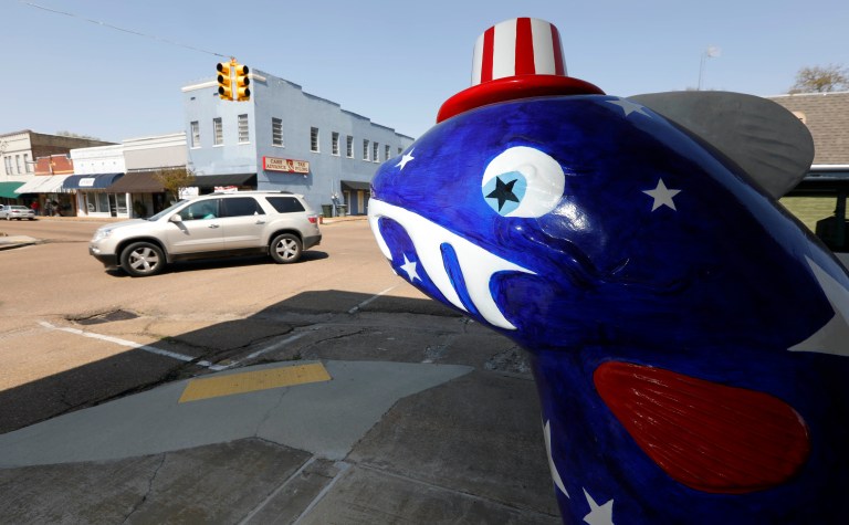 An oversized patriotic themed 