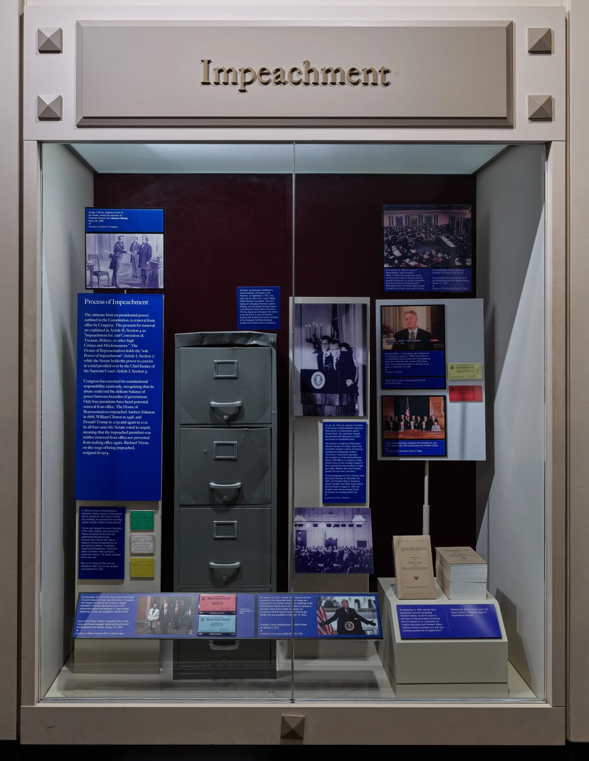 Smithsonian reinstates Trump as part of impeachment display in American history museum