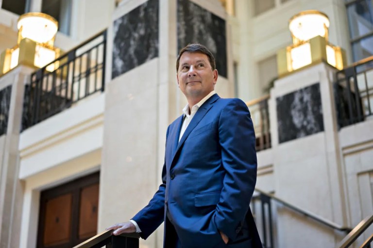 Brian Ballard, president of Ballard Partners Inc., stands for a photograph in Washington, D.C., U.S., on Tuesday, Jan. 23, 2018. Ballard, the Florida fundraiser often sought out by Republican presidential candidates, was best known in Tallahassee until election night 2016. When the state was called for Trump, Ballard's cellphone lit up with clients looking for a guide into the new administration. Photographer: Andrew Harrer/Bloomberg via Getty Images