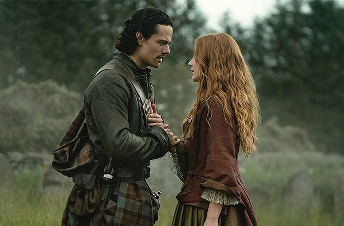 Jamie Roy and Harriet Slater in Outlander: Blood of My Blood (SANNE GAULT/STARZ)
