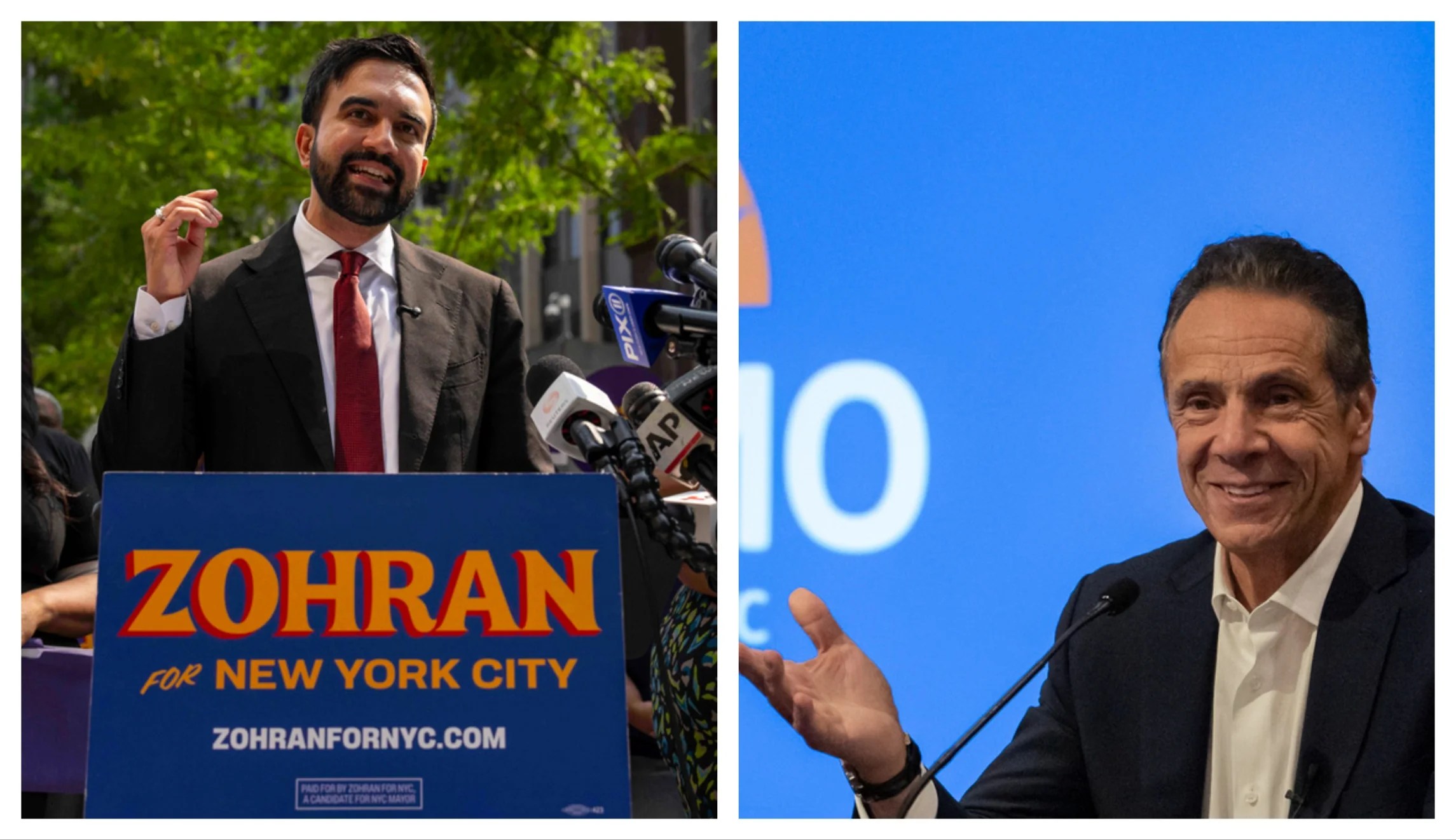 Mamdani and Cuomo campaigns say candidates would collaborate with White House if elected